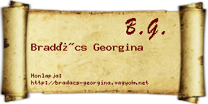 Bradács Georgina névjegykártya